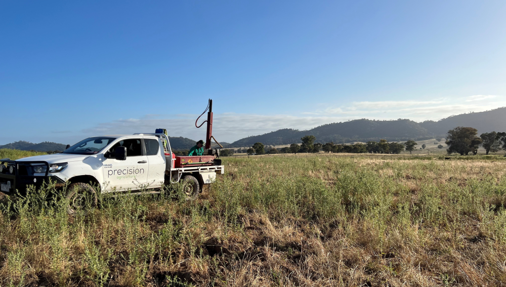 Warragundi Bettergrow Soil carbon baseline sampling in field